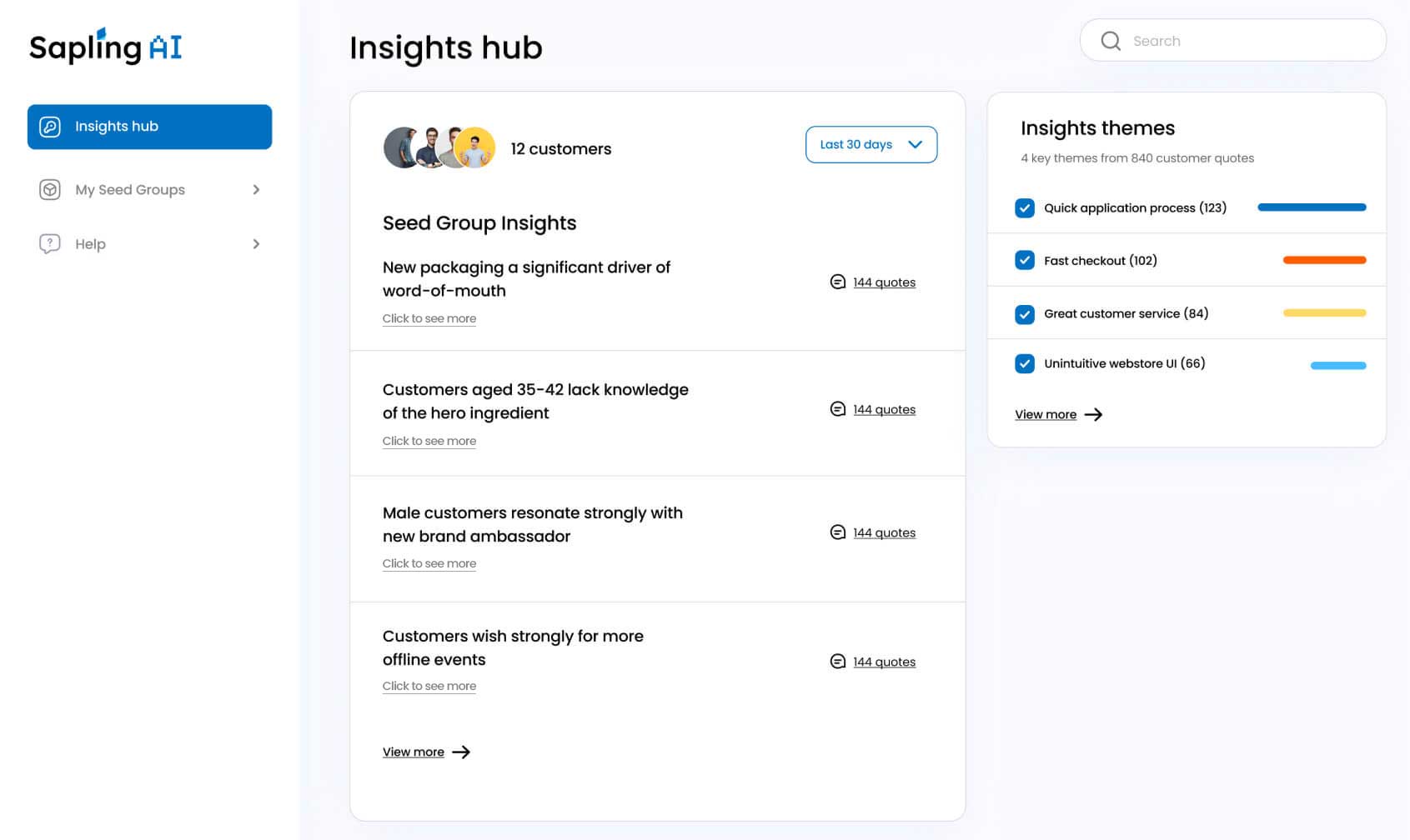AI-powered market research platform analyzing consumer data trends